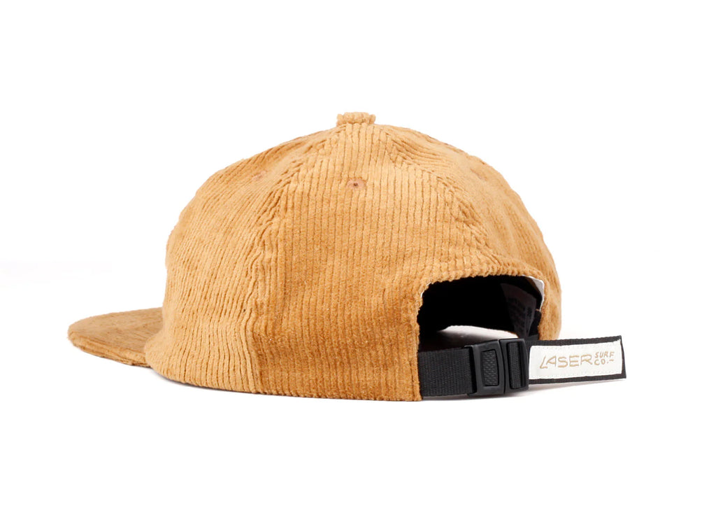 Laser Surf Co. 6 Panel Corduroy Hat - Gold