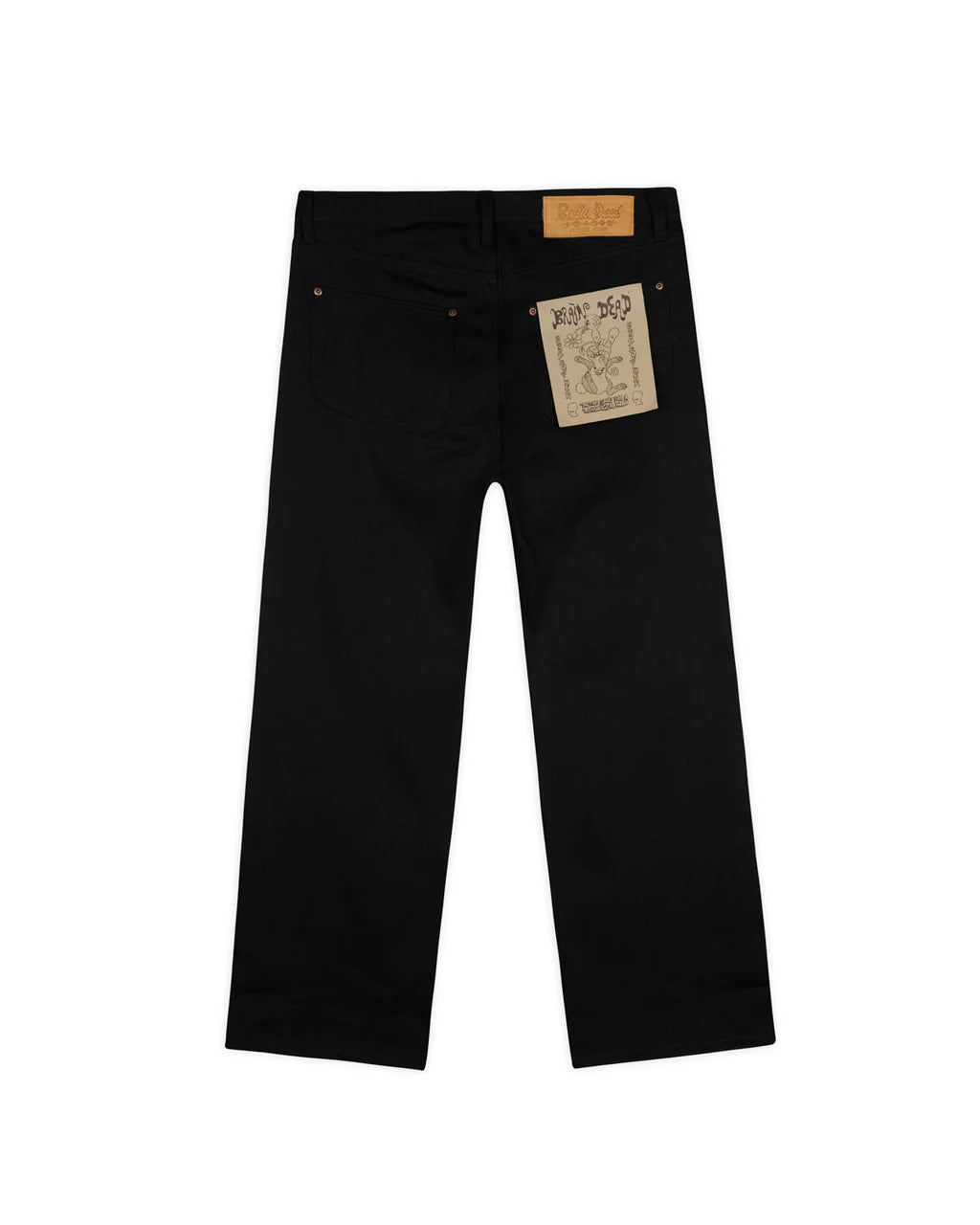 Brain Dead Type 00 13.2oz Selvedge Denim - Solid Black