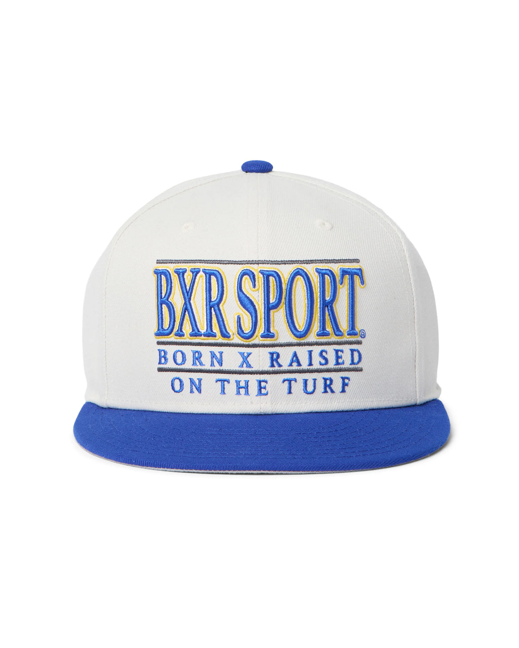 Born X Raised University Snapback - Cream/Blue