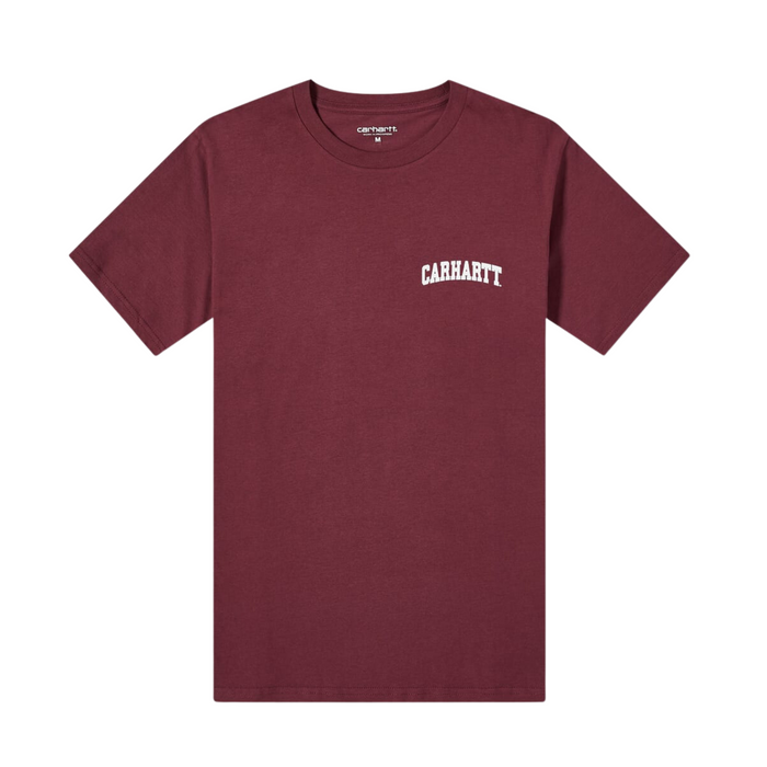 Men's Carhartt WIP S/S University Script T-Shirt - Wine