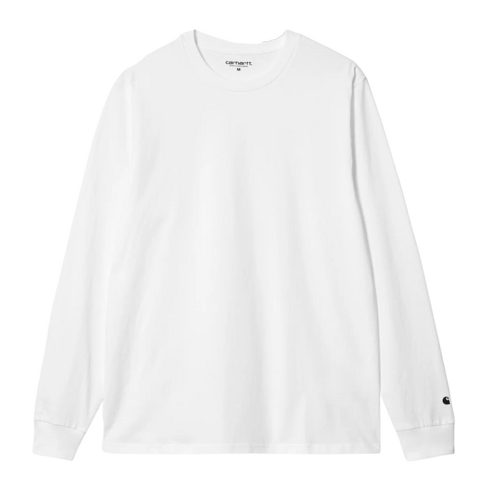 Men's Carhartt WIP L/S Base T-Shirt - White/Black