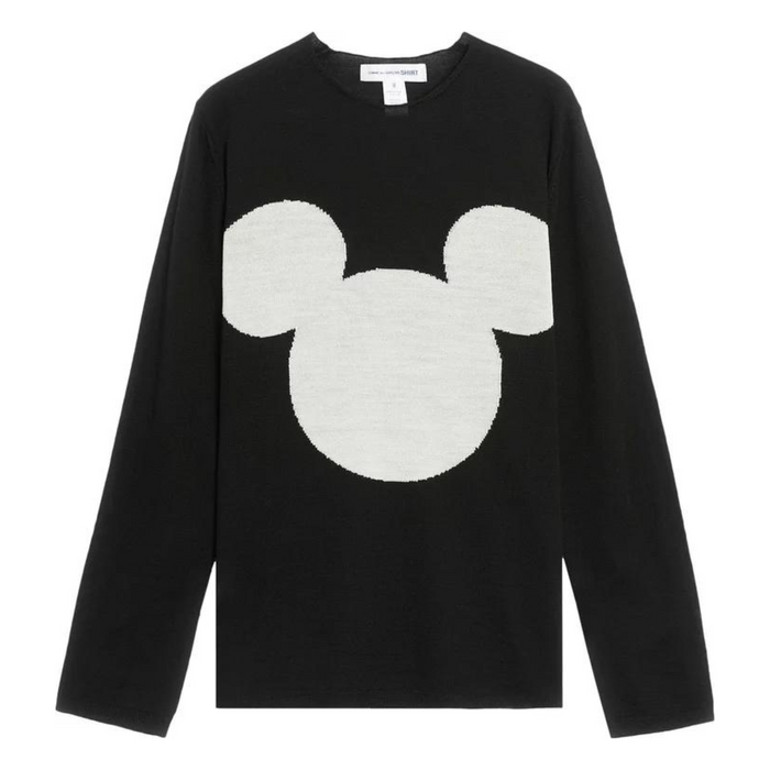COMME des GARÇONS Shirt Mickey Knit Sweater - Black