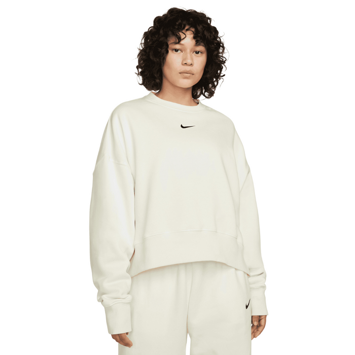 Women's Nike Sportswear Phoenix Fleece Crewneck - Sail/Black