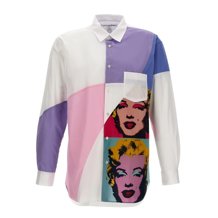 COMME des GARÇONS Shirt 'Andy warhol' Monroe Button Down - White/Multi