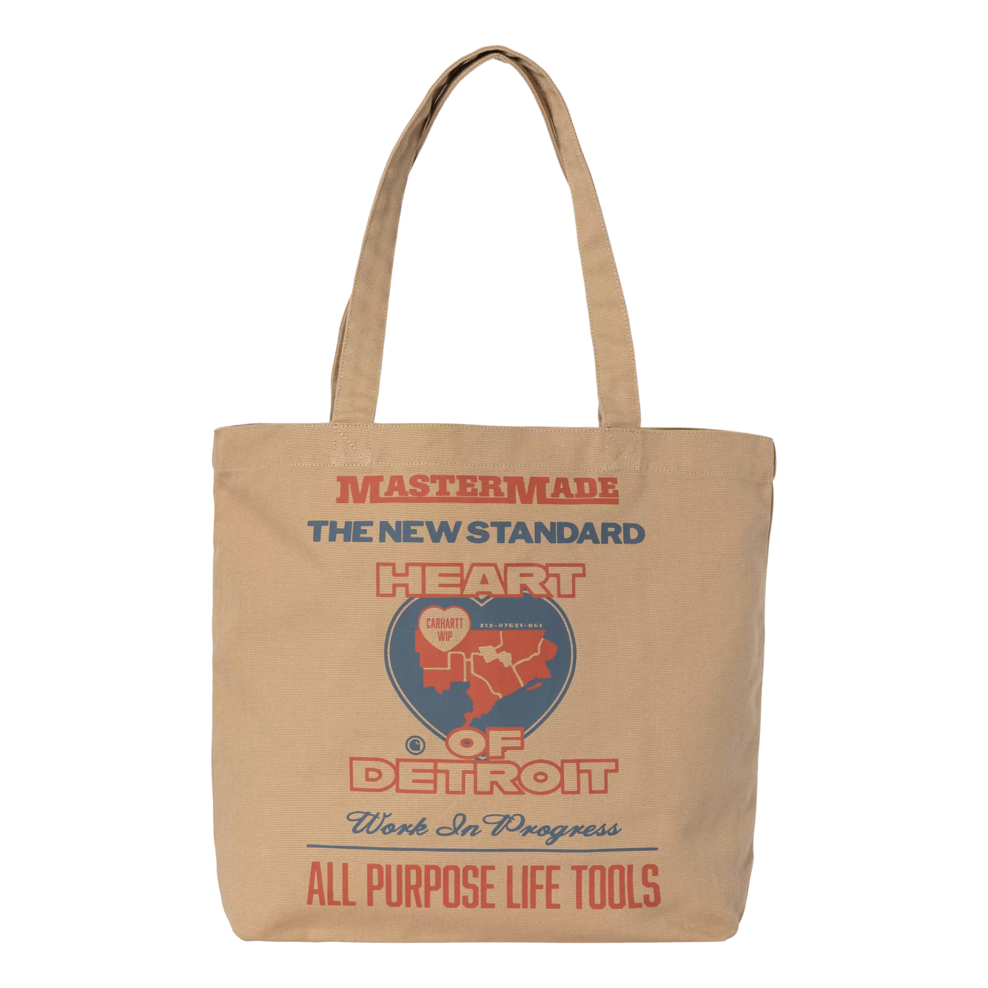 Carhartt Canvas Graphic Tote - Dusty Brown/Arcan Print