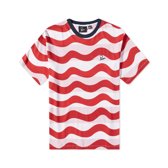 Parra Striped Over T-Shirt - Red/White