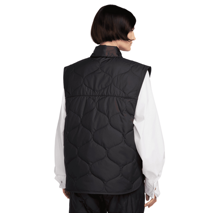 Women's Nike Sportswear Essential Quilted Vest - Black/White
