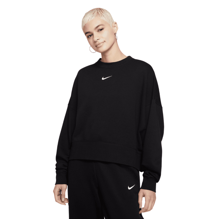 Women's Nike Sportswear Essentials Oversized Crew - Black/White