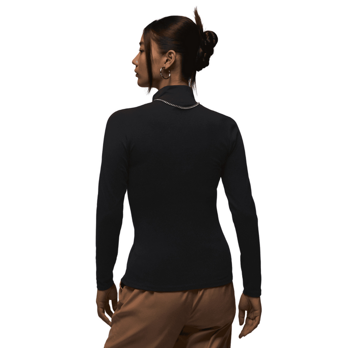 Women's Jordan Long Sleeve Mock Neck - Black