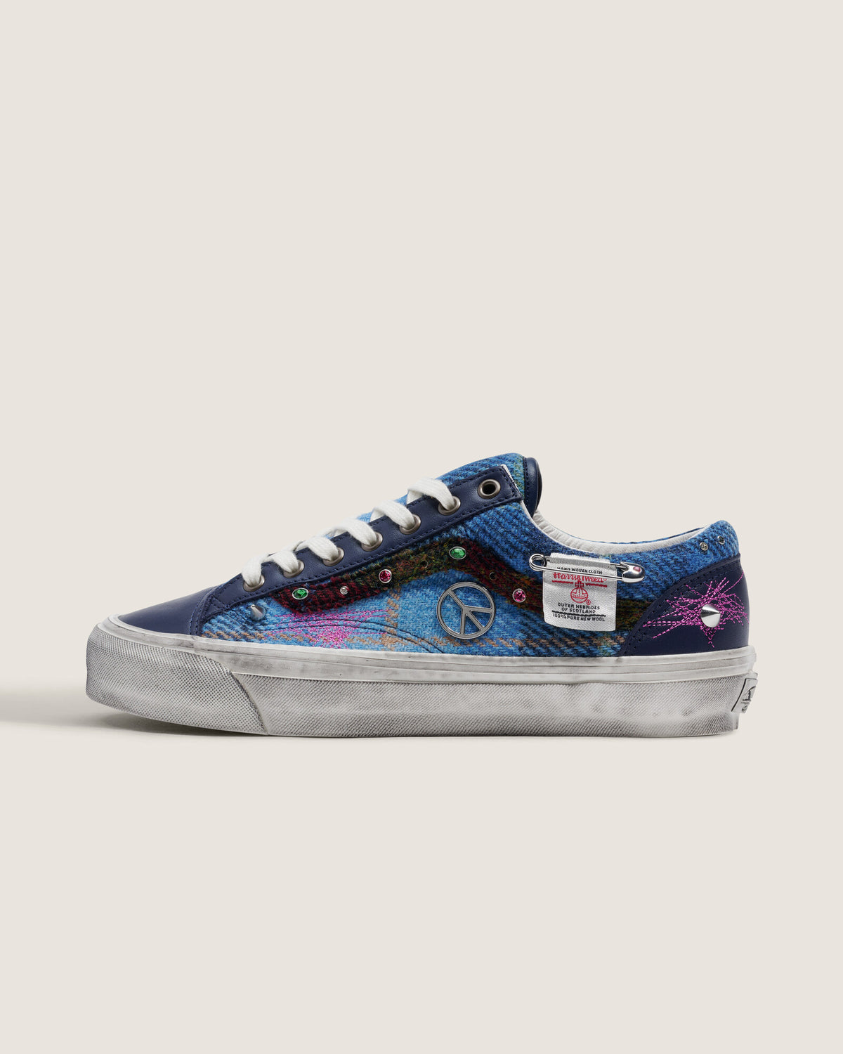 Men's Vans LX Old Skool 36 Harris Tweed - NAVY/MULTI