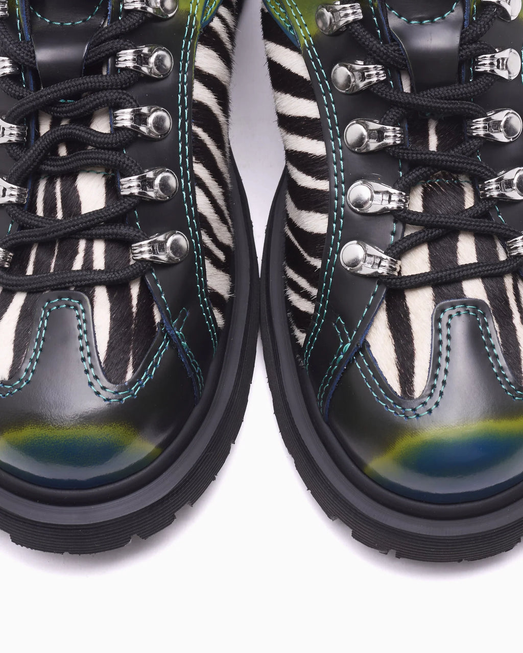 Brain Dead x Dr. Martens WayBorne Boot - Arcadia Leather Zebra