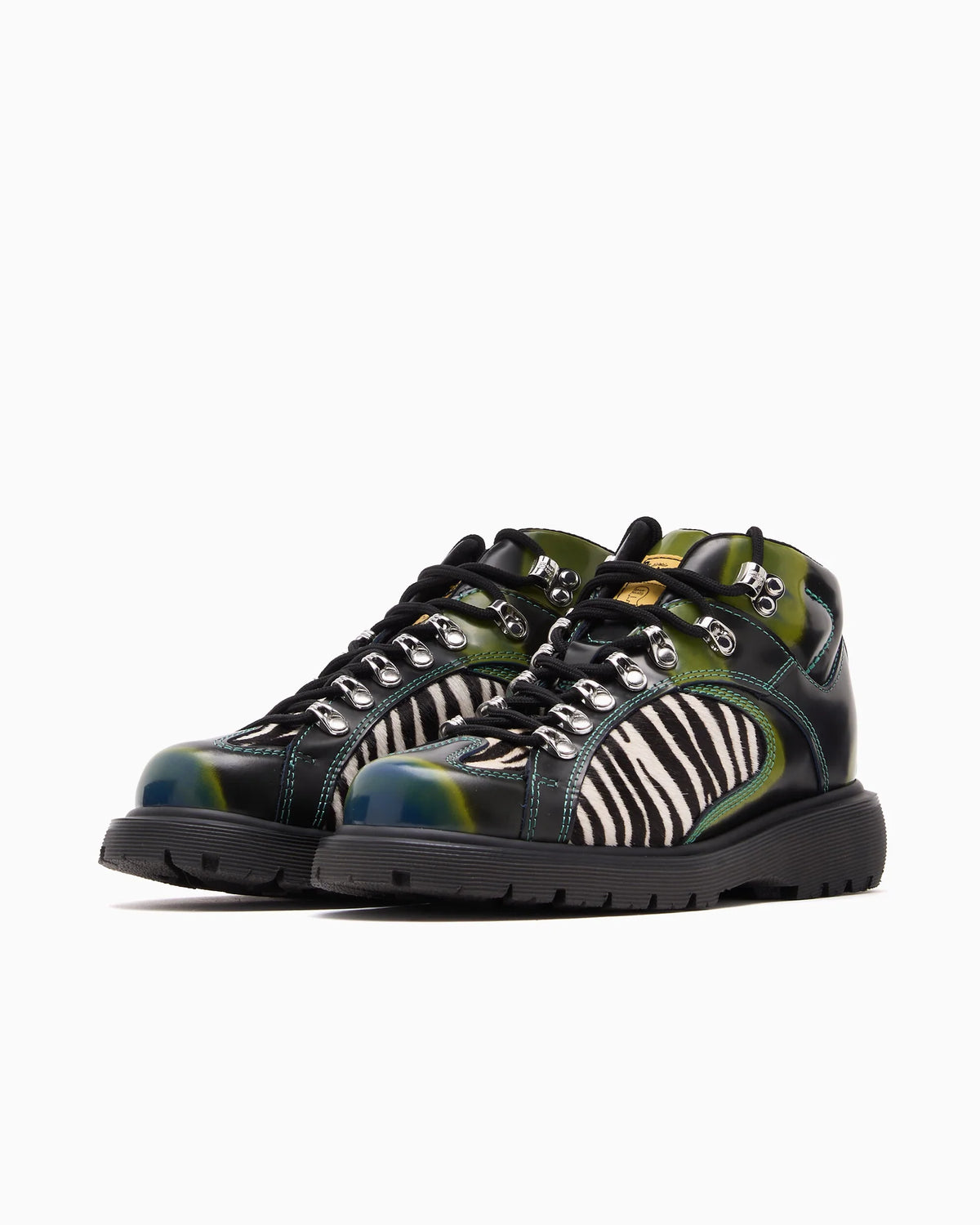 Brain Dead x Dr. Martens WayBorne Boot - Arcadia Leather Zebra