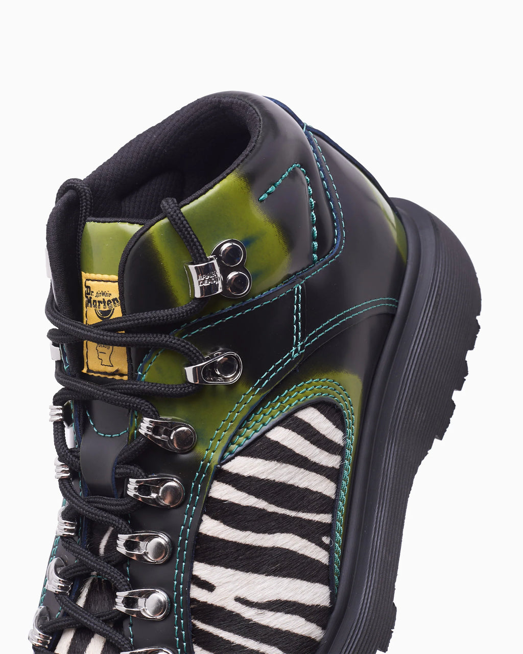 Brain Dead x Dr. Martens WayBorne Boot - Arcadia Leather Zebra