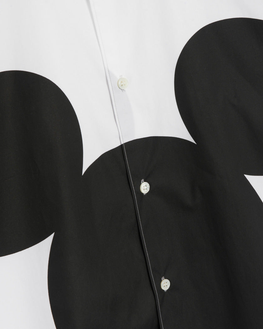 COMME des GARÇONS Mickey Mouse Button Up - White