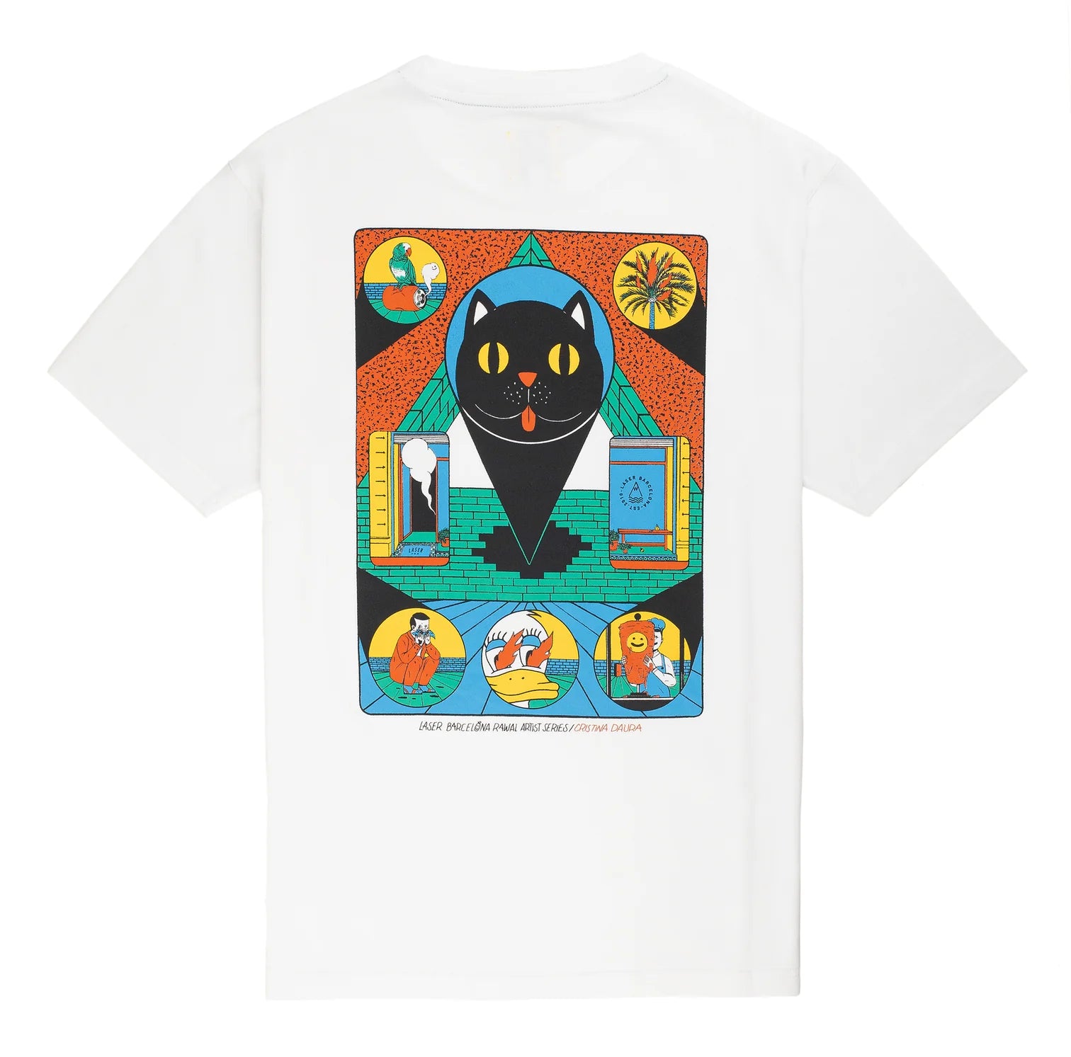 Laser Barcelona Rawal Artist Series Cristina Daura Tee - White