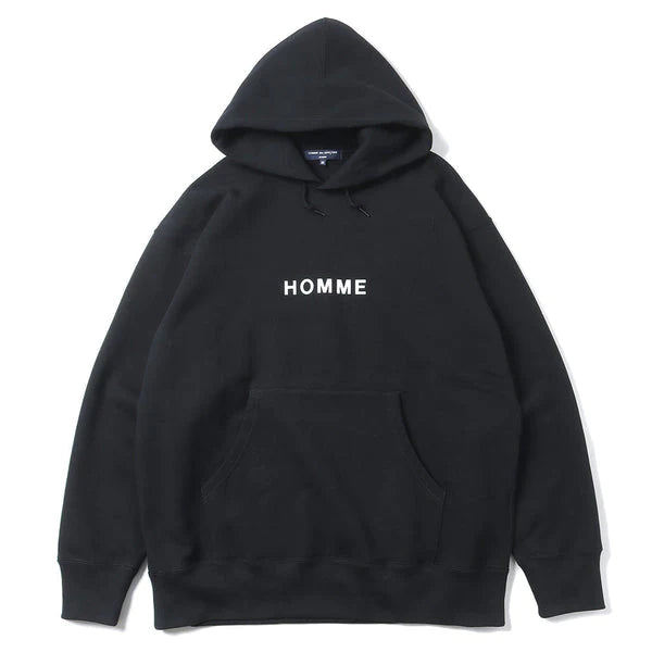 COMME des GARÇONS Homme Logo Hooded Sweatshirt - Black
