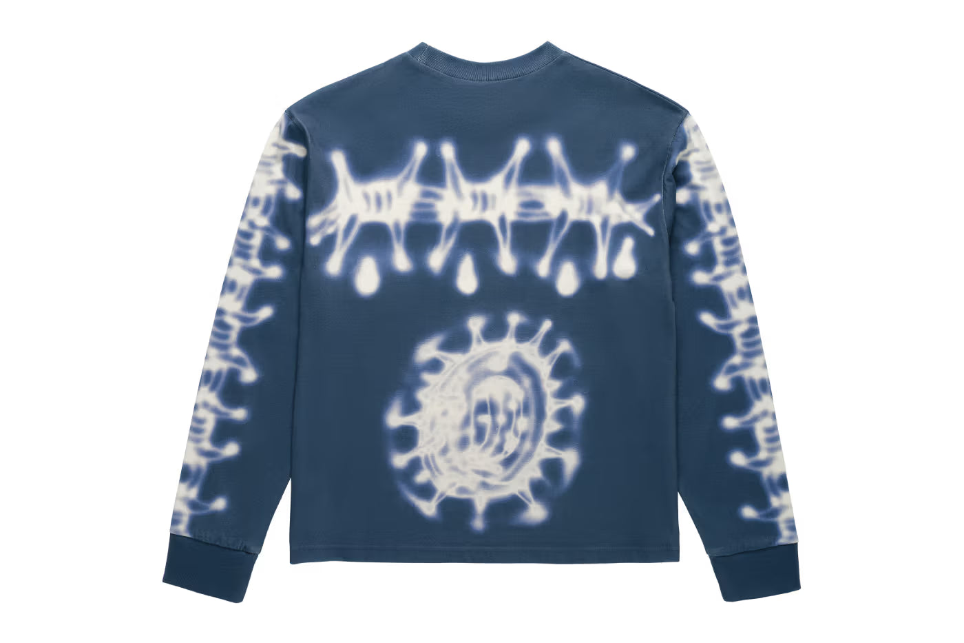 FOX LAB Airbrushed Long Sleeve Top - Blue