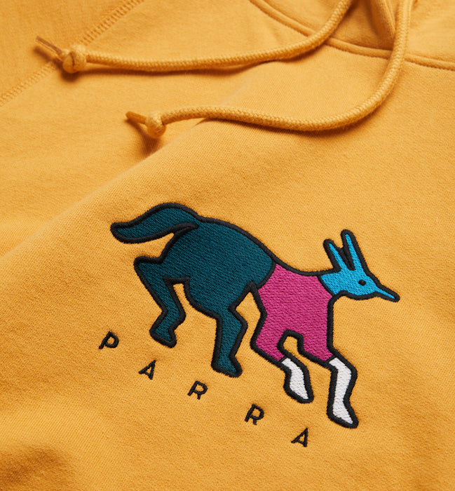 Parra Anxious Dog Hooded Sweatshirt - Gold Yellow