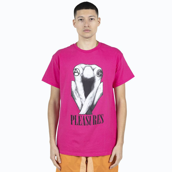Pleasures Bended T-Shirt - Hot Pink
