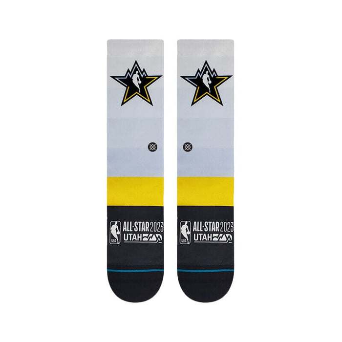 Men's NBA x Stance All Star Game Crew Sock - Bars/White