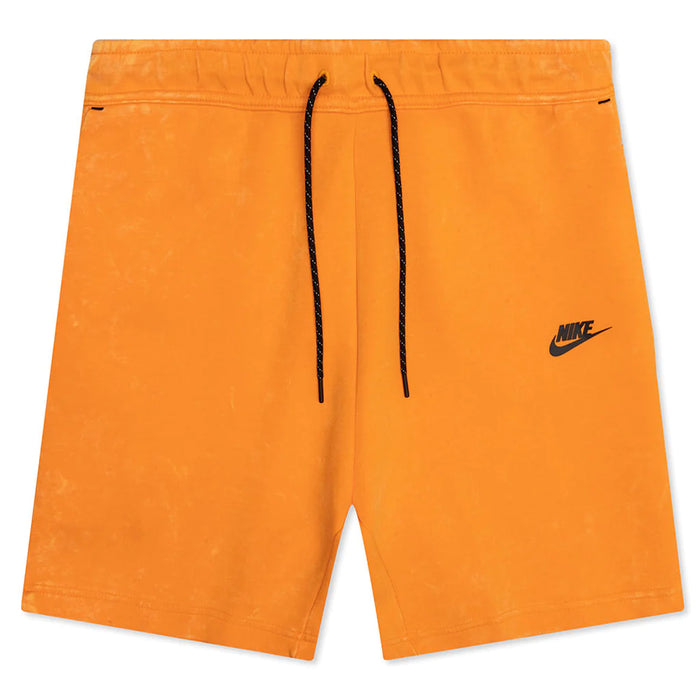 Men's Nike Tech Fleece Shorts - Kumquat/Black