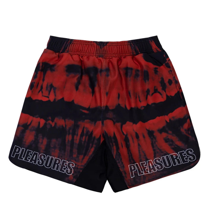 Pleasures Teeth Workout Shorts - Red