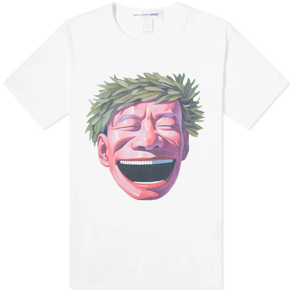 COMME des GARÇONS SHIRT Yue Minjin Print SS Tee - White