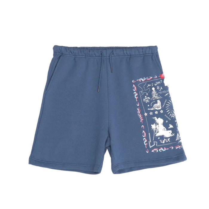 Jungles Bandana Sweat Shorts - Navy