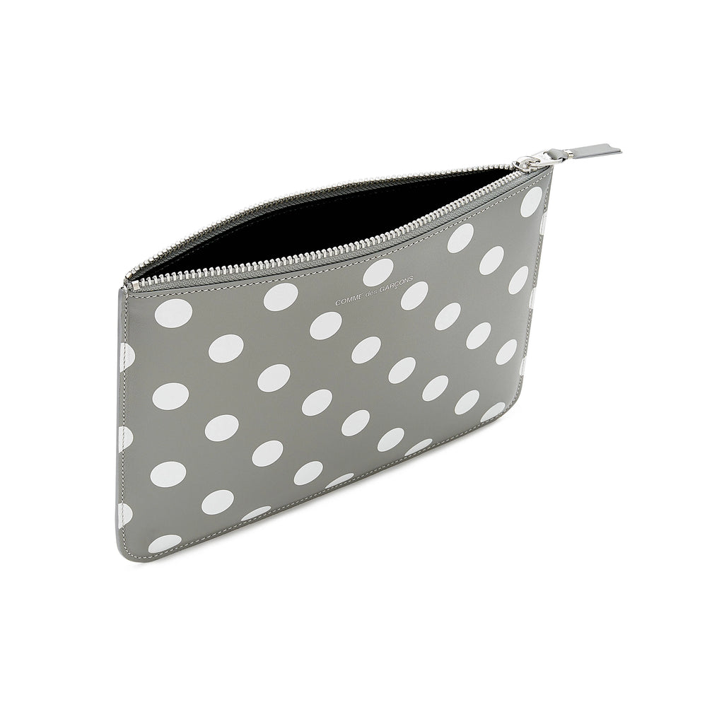 COMME des GARÇONS Polka Dot Large Clutch - Grey
