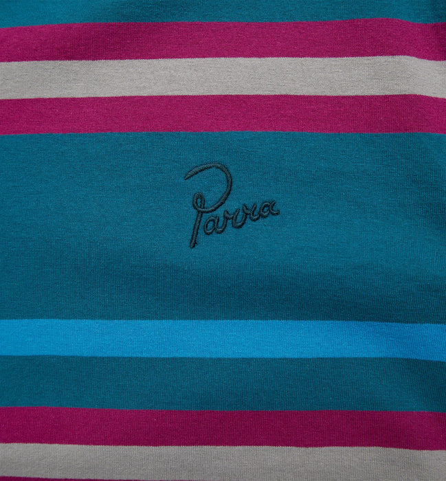 Parra Stripeys T-Shirt - Teal